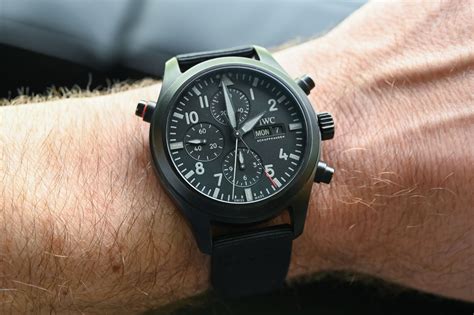 46mm iwc pilot's watch double chronograph top gun iw379901|IWC Pilot's Automatic Chronograph Top Gun IW379901.